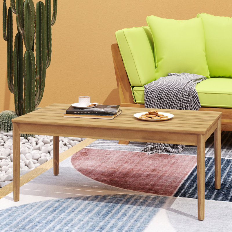 Rustic Design Outdoor Coffee Table, Patio Table