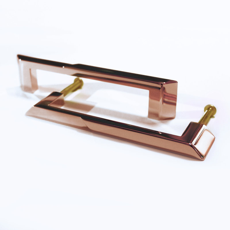 Pyramid Bar / Handle Pull, Solid Copper/Polished 