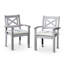 Sustainable Eucalyptus Dining Chairs Set of 2 with Stackable Design
