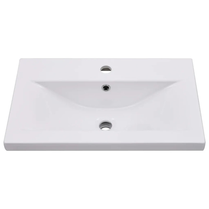 Dynisha 60mm Single Bathroom Vanity with Integrated Ceramic Basin, White