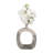 Ignasi Modern Metal Aluminum Vase with Sculptural Open Frame Design and Contemporary Curved Silhouette-89110004