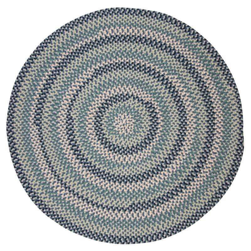 Tapis réversible en laine mélangée Lettie, Rond 8 pi