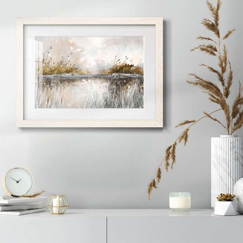 Vue sur le lac Honeybloom, Blanc, H 28 po x l 42 po