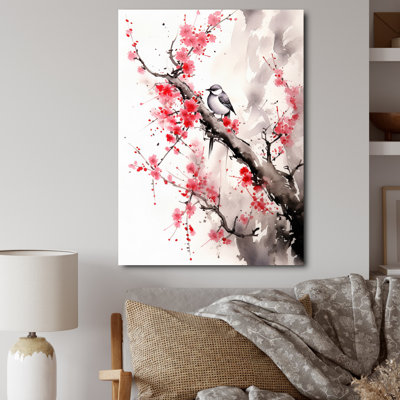 Art asiatique, Sumi oiseau sérénité, art asiatique