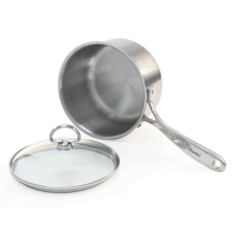 Chantal Induction 21 Steel® Saucepan with Lid, 2 Quarts