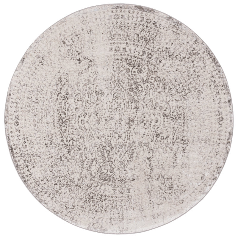 Bluma Performance Oriental Rug, Round 6'7"