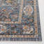 Tapis oriental en polyester tissé à la machine en bleu / ivoire-70812883
