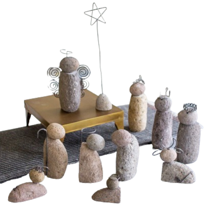  Ensemble de 12 crèches de Noël décoratives de Noël
