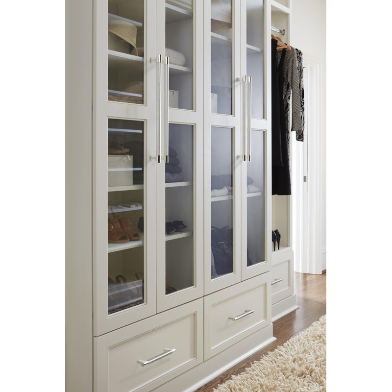 Polished Nickel Steel Cabinet Pull with Mounting Hardware
