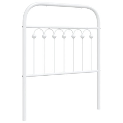 Vidaxl Metal Replace Headboard Black 180 Cm