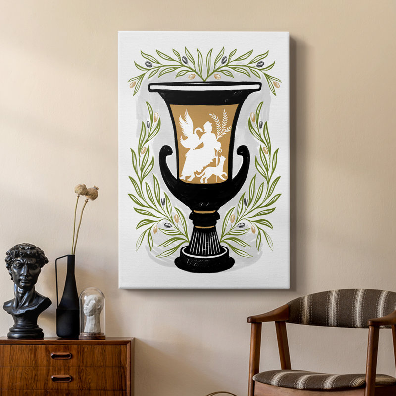 Vases grecs I - galerie Cavas sur mesure, H 27 po x l 18 po