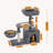 Medium cat tree tower with top perch, apartment, hammock, and scratching platform