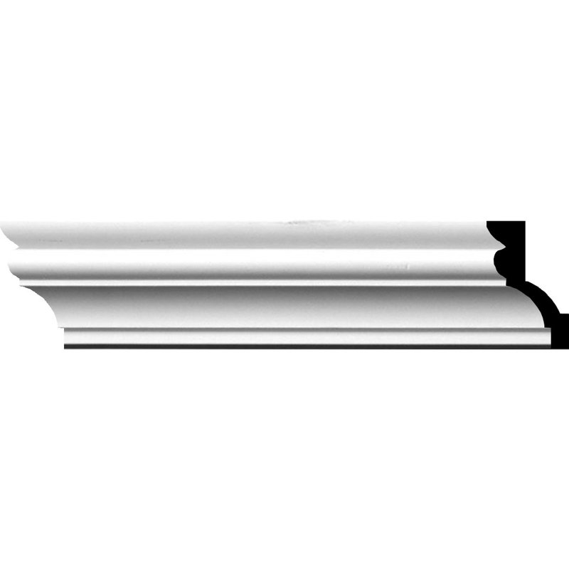 Asa Smooth White Polyurethane Crown Moulding 94-1/2" Length