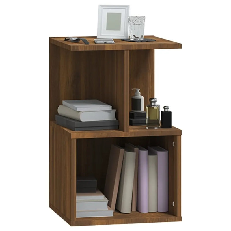 Donahue Bedside Cabinet Engineered Wood, Brown Oak, 2
