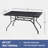 Outdoor Dining Table 60"X35"/ Rectangle Patio Dining Table With 1.57" Umbrella Hole/ Outdoor Metal Furniture For Patio/ Graden/ Backyard And Poolside/ Weather-Resistant