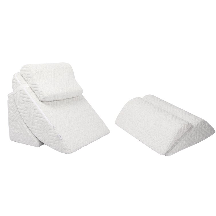 AllSett Health 4 PC Bed Wedge Pillows Set - Orthopedic Wedge