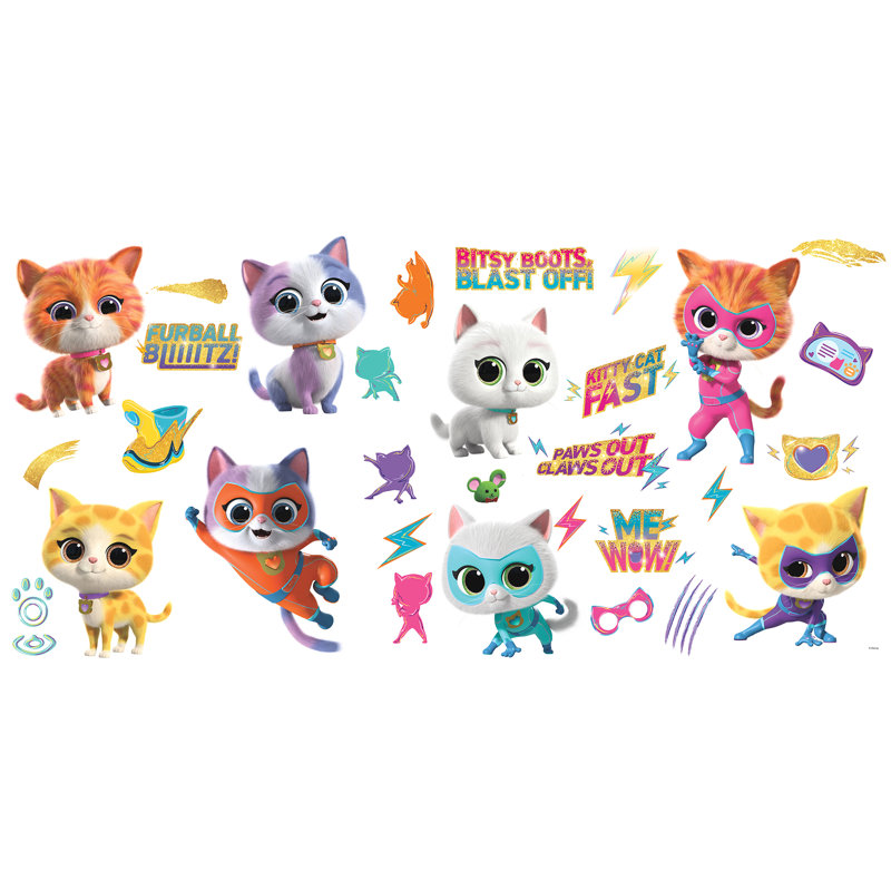 Ensemble d'adhésif décoratif Disney Jr SuperKitties