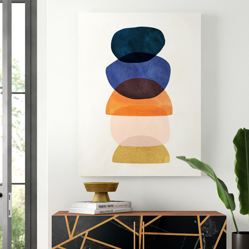 " Mod Pods I ", Wrapped Canvas, 40" H x 30" W x 1" D