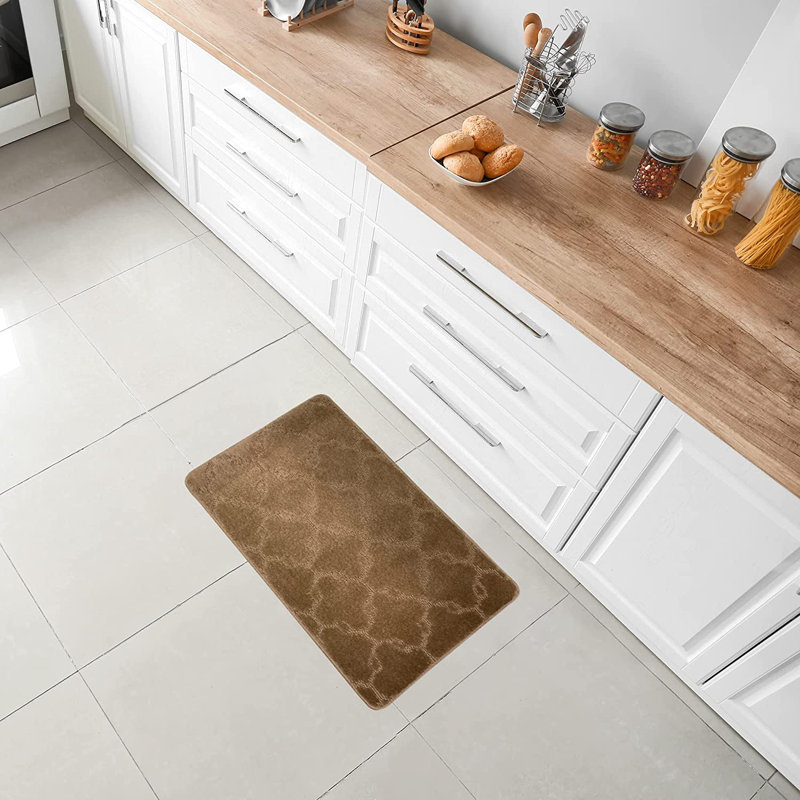 Tapis de cuisine, Taupe, Rectangle 1 pi 5 po x 2 pi 8 po