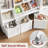 49.4" W Kids Bookcase with 4 Removable Drawers, Cube Organizer-1588888261