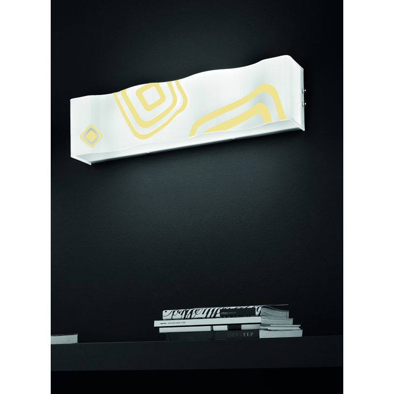 Ola Glass Flush Mounted Sconce, Amber
