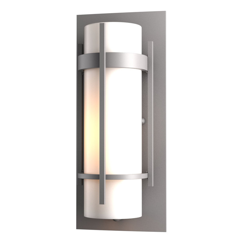 Banded Outdoor Flush Mount, Coastal Burnished Steel, 20.8" H x 7.8" W x 6.5" D