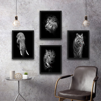 Anonymous - 4 Piece Single Picture Frame Print