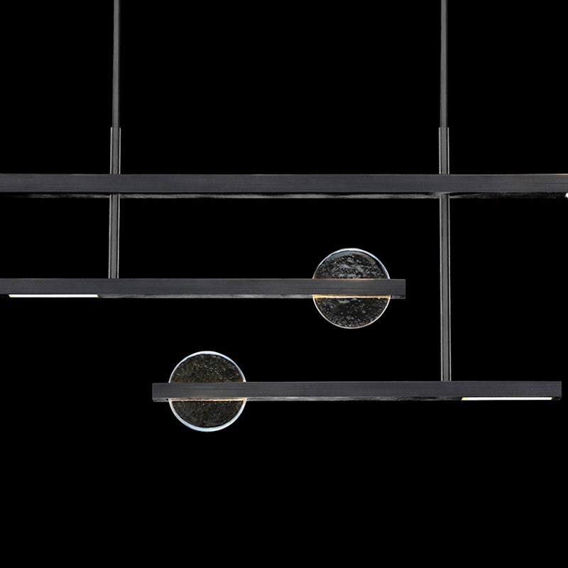 Selene 4 - Light LED Geometric Pendant, Black