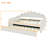 Full Size Upholstery Daybed Frame With Shall Shaped Backrest  And Trundle-999296457