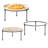Set Of 3 Black Metal Round Wire Pizza Tray Riser Stands