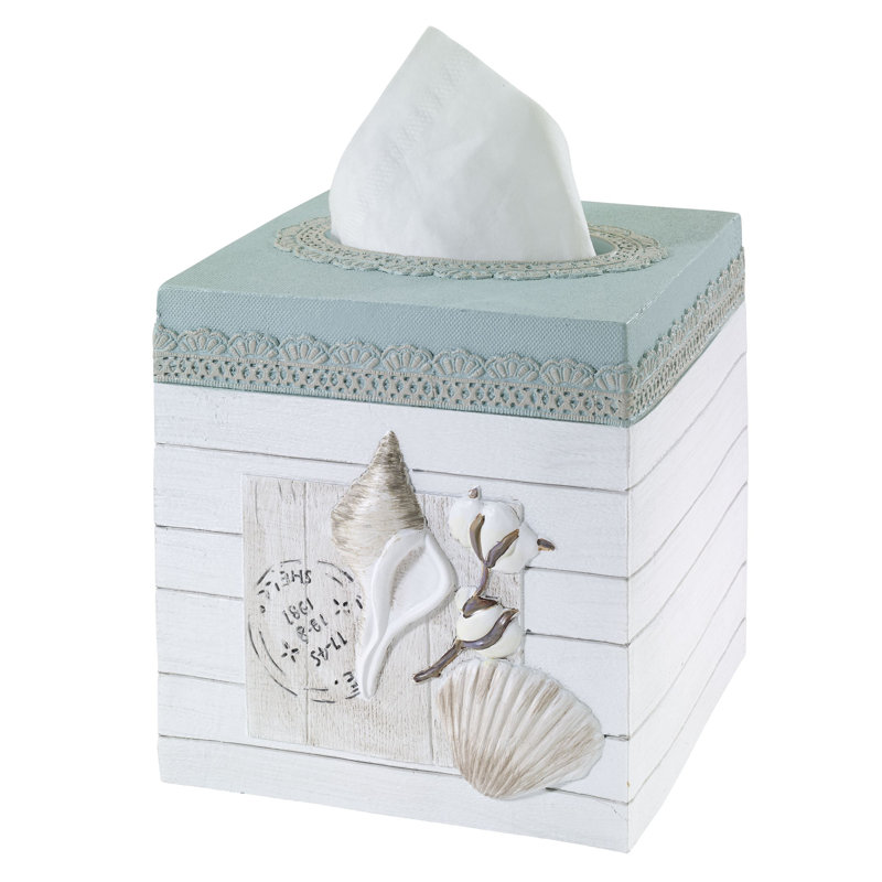 Farmhouse Shell Bath Tissue Box Cover