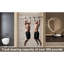 Porte de douche coulissante simple sans cadre avec verre trempé transparent, l 60 po x H 60 po-114670592