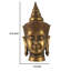Sculpture de tête de bouddha Pilu, décor de table méditatif, bronze 14 pouces-124561899