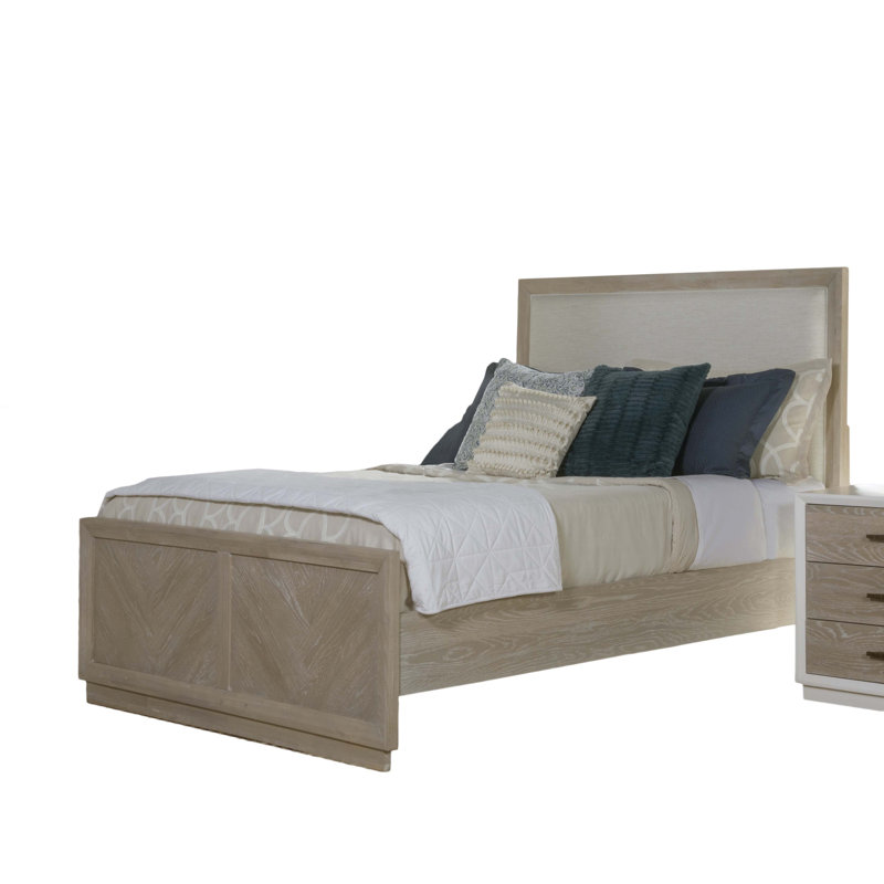 Boca Grande Upholstered Panel Bed, Queen