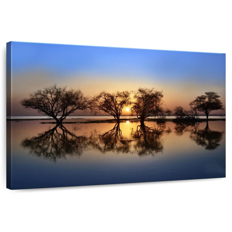 Coucher de soleil à Alvord, H 20 po x l 30 po