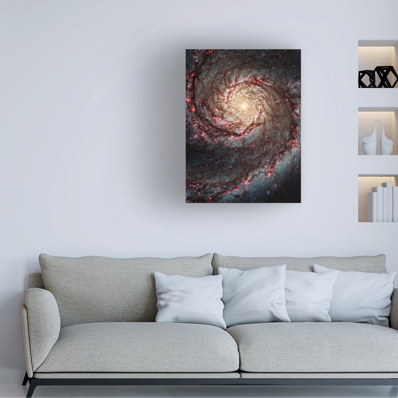 Art mural sur toile, "Au-delà de la poule sauvage", H 19 po x l 14 po