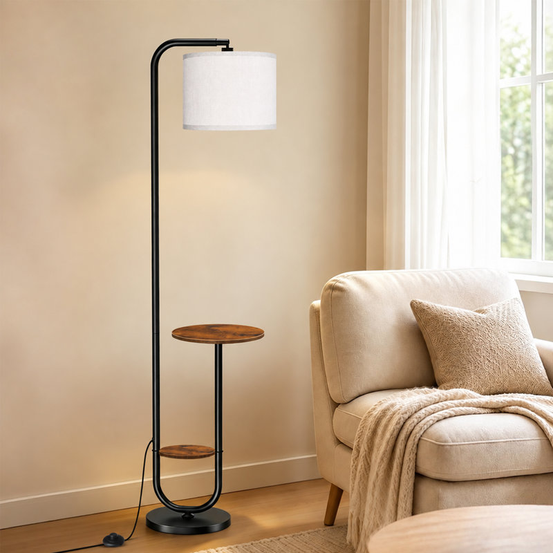 66.54" Tray Table Floor Lamp with Remote Control
