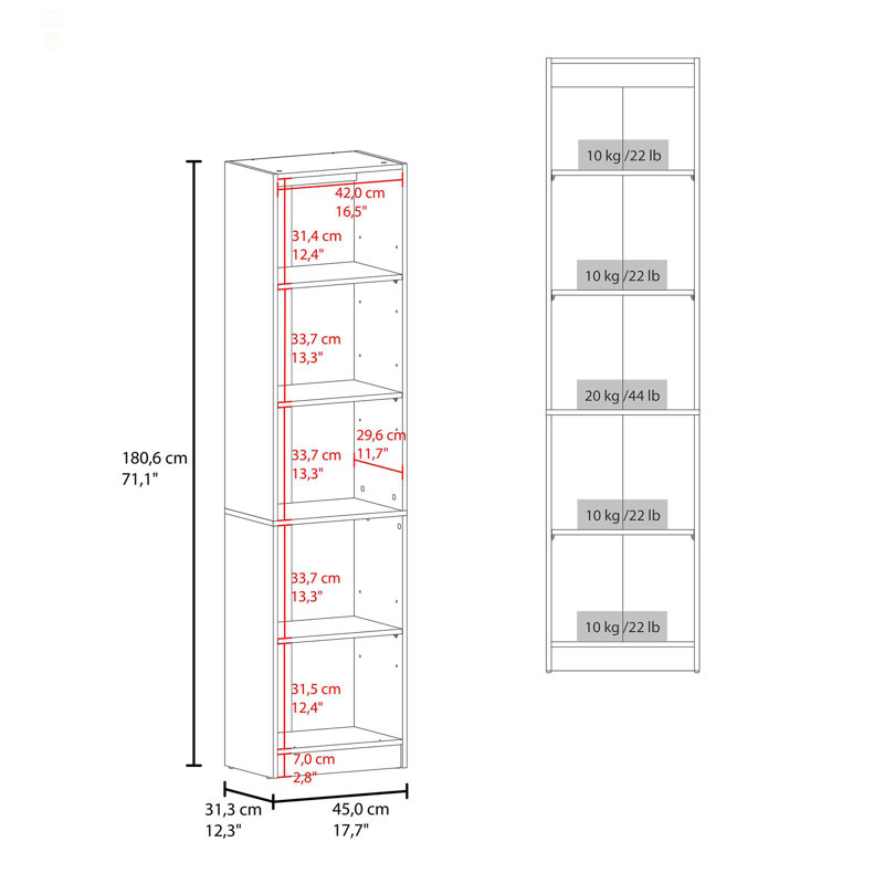 Storage Cabinet with 5 Shelf