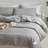 MooMee Striped Duvet Cover Set 100% Washed Cotton Linen Like Textured-108306141-112681251