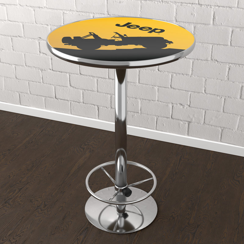 Round Metal Base Dining Table