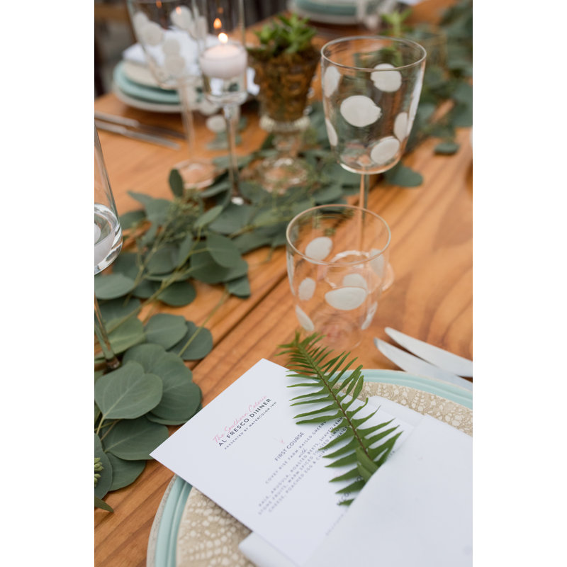 Handmade Drinking Glass, White