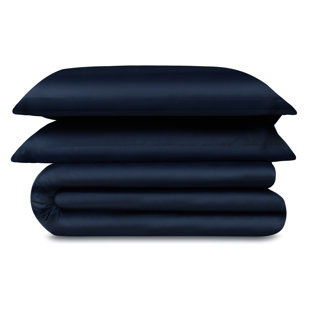 Ensemble de housse de couette avec 8 attaches Delenc 100% Eucalyptus Lyocell Tencel ™ Delara - doux, soyeux et anti-humidité