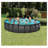 Steel Round Frame Set Pool 48'' H x 240'' W x 240'' L , with Pump Included