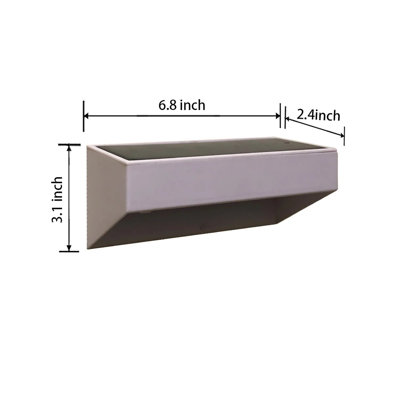 Wall Wash Light Attaches to Exterior Walls, Fences, Gutters, and Fascia Boards LED Solar Power Dusk to Dawn