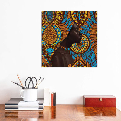 Wax Series by Adekunle Adeleke - Wrapped Canvas Painting