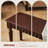 Brown Solid Wood Bench-112368725