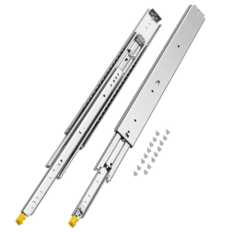 1 Pair 18-60 in Soft-Close Drawer Slides Ball Bearing Full Extension, 0.77" H x 31" W x 3" D
