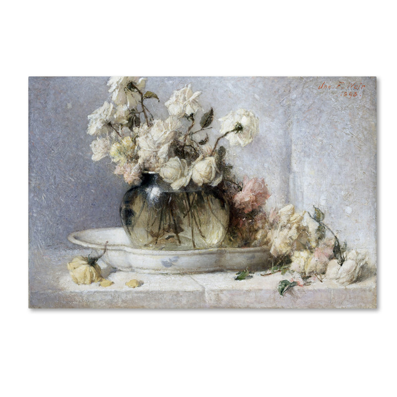 « roses », impression sur toile tendue, H 12 po x l 19 po