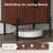 Parthenia 21.7" W Mid-Century Modern Oval Nightstand, End Table With Fluted Sliding Doors And Built-In USB Charging Port-108609494