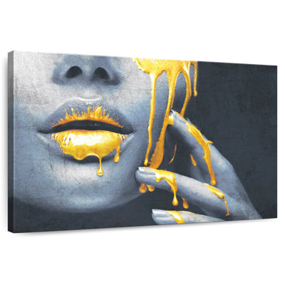 Shuttleworth Gold Makeup Paint Drip
